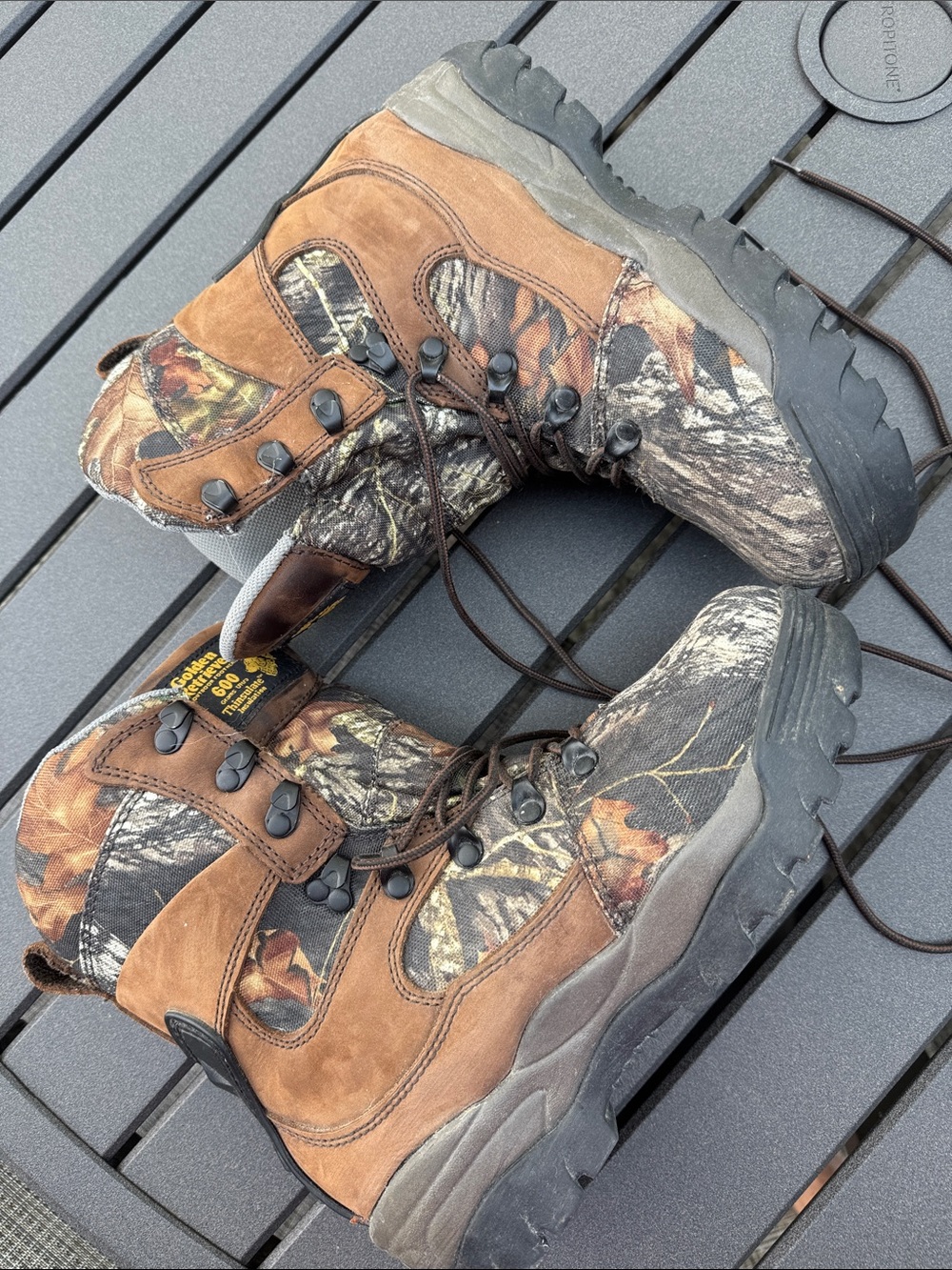 Men's Brown Camouflage Hunting Boots - Picture 8 of 10